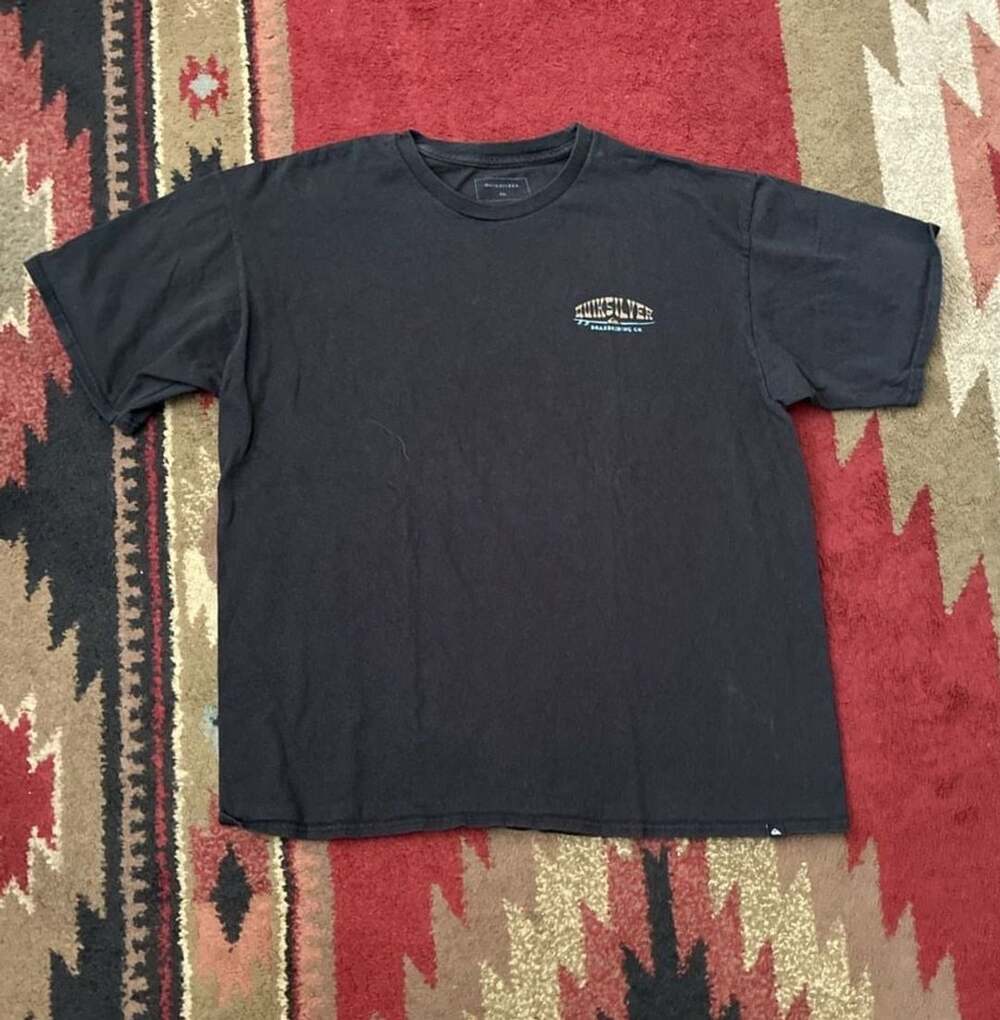 Quiksilver Boardriding Co. Graphic T-Shirt Black Size L